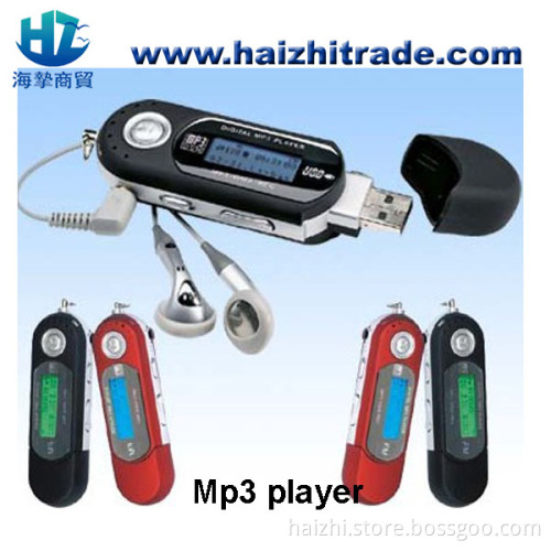 AAA battery TF card slot supported USB Flash MP3 Player with FM Radio Record